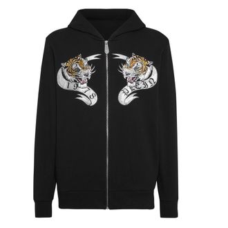 Philipp Plein Heren, Sweatshirts & Hoodies, Zwart, Maat: 5XL Katoen