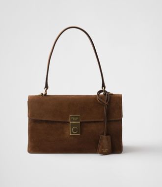 Prada Soft Sound medium suede shoulder bag
