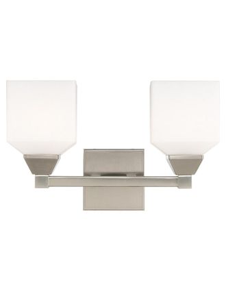 Livex Lighting Livex Aragon 2 Lt Brushed Nickel Bath Vanity