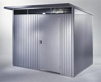 BIOHORT Caseta Metalica Biohort Jardin Avantgarde Eco A1 Color Gris Cuarzo Doble Puerta