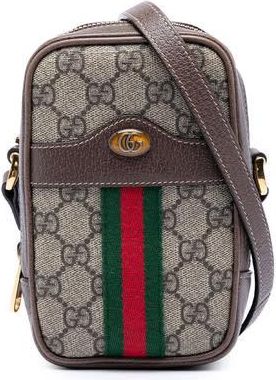 Gucci Pre-owned Gucci GG Supreme Web Ophidia Double Zip Crossbody Ladies ZIFJO73H0W0GGVNR