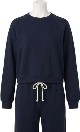 Z Supply Crop Out Sweatshirt In Blue