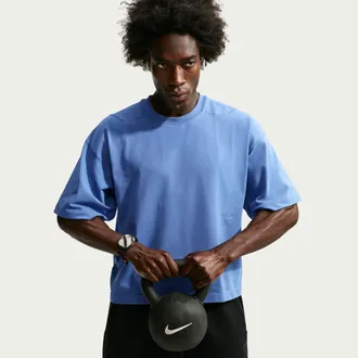 Nike Mens N.A.C. Dri-FIT Short-Sleeve Training Top in Blue | IM3611-459