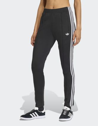 adidas Originals Sst - Pantaloni sportivi classici neri e bianchi-Nero