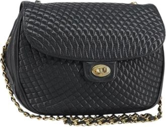 Bally Pre-owned Leren Schoudertas - Dames - Vintage Schoudertas - Zwart - ONE Size - Leer - Vintage