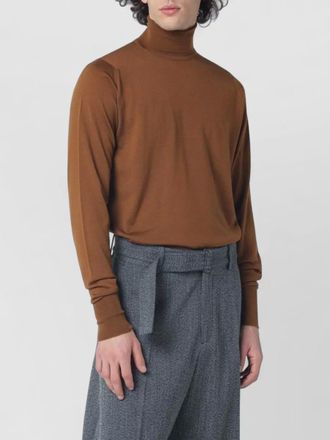 John Smedley wool turtleneck sweater long sleeves ribbed cuffs