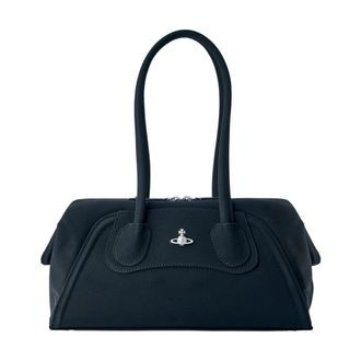 Vivienne Westwood Shirley Small Holdall - Dames - Schoudertassen - Zwart - ONE Size - Katoen - Tassen