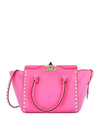 Valentino Garavani Borsa tote Rockstud - Rosa