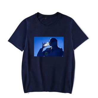 Generic Tommy Cash T-Shirt, Music Fans Printed Fashion Lightweight Short-Sleeve Tee Daily Wear Street Tee,Blue,S