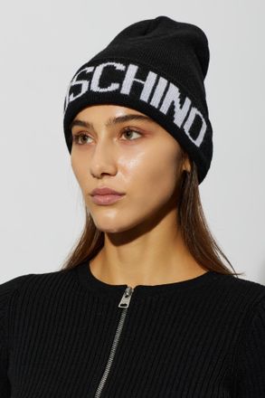Moschino Cap With Logo, Unisex, Black