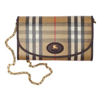 Burberry (WMNS) Burberry 25 Highlands Chain Strap Wallet Sand 81122741