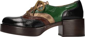 Chie Mihara Inoue Salou Leren Veterschoenen - Dames - Laarzen met Hak - Veelkleurig - 36 1/2 EU - Leer - Schoenen