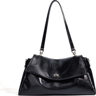 Generic Genuine Leather Womens Shoulder Bag Cowhide Tote Bag Large Travel Bag (Black)