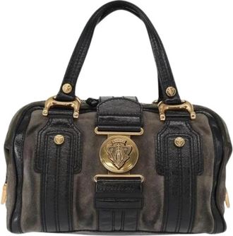 Gucci Pre-owned Handbags, female, Black, Size: ONE SIZE Pre-owned Suede gucci-bags
