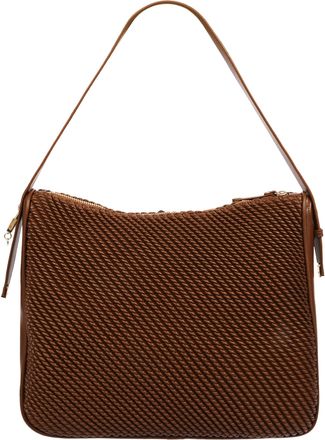 Jason Wu Haywood Double Zip Hobo Bag with 3D Rope Pleated Detail