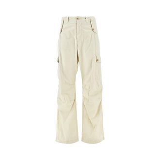 Dolce & Gabbana Cotton cargo pants with logo plate Man 46