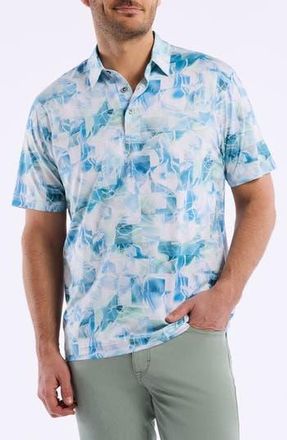Robert Graham Addis Knit Polo in Light Blue at Nordstrom Rack, Size Xx-Large