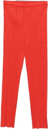 Issey Miyake Cropped Broeken - Dames - Vrijetijds broeken - Oranje - XL - Broeken