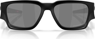 Oakley Instagator 58mm Polarized Rectangular Sunglasses in Matte Black/prizm Black at Nordstrom