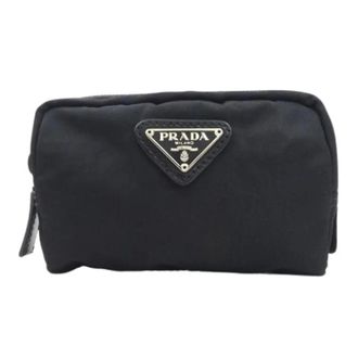 Prada Pre-owned Mini Bags, unisex, Black, Size: ONE SIZE Pre-owned Nylon Mini Bag