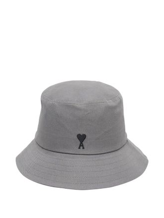Ami Black Ami de Coeur Embroidery Bucket Hat