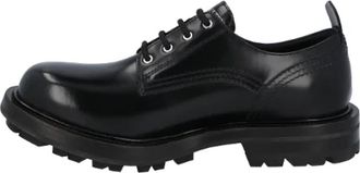 Alexander McQueen Leather flats - Heren - Veterschoenen - Zwart - 43 1/2 EU - Leer - Schoenen
