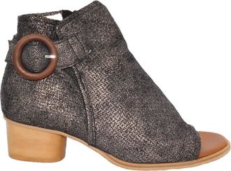 Eric Michael Womens Vienna Peep Toe Bootie In Black