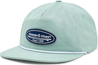Vineyard Vines Surf Patch Canvas 5 Panel Mens Caps Dune Grass, Cotton