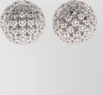 Toteme round stud earrings two-piece set