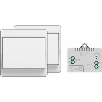 Elle Interruptor Inal&aacute;mbrico Autoalimentado, Sin Pilas, Control Remoto Inal&aacute;mbrico Para Luces Y Electrodom&eacute;sticos, Resistente Al Agua Y Seguro, Se Puede In