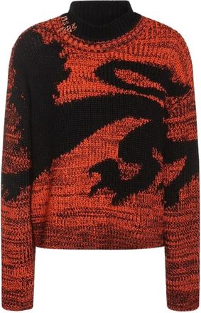 Philosophy di Lorenzo Serafini Jacquard Turtleneck - Dames - Coltruien - Oranje - S - Truien & Vesten