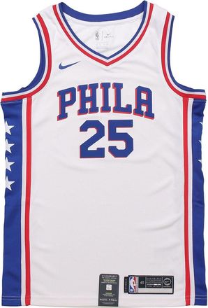 Nike NBA 2019-20 Season SW Fan Edition Philadelphia 76ers Home Simmons 2 No. 5 Jersey White CJ7677-102