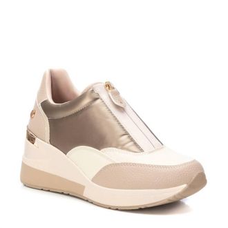 Xti Womens Wedge Sneakers In Beige/khaki