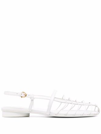 Ferragamo Sandalen met gesp - Wit
