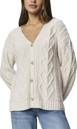 Splendid Harlow Hearts Wool-Blend Cardigan