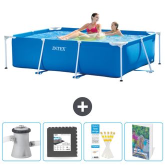 Intex Piscina Con Estructura Rectangular - 220x150x60 Cm - 5-piezas Scb131