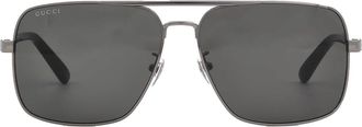 Gucci Grey Navigator Mens Sunglasses GG1289S 001 62