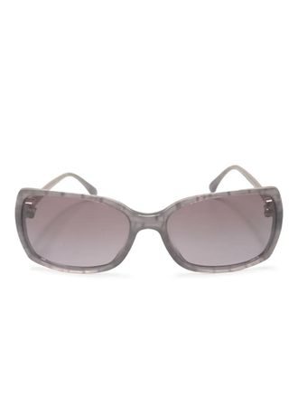 Chanel Occhiali da sole squadrati CC Mark anni 2000 - Grigio