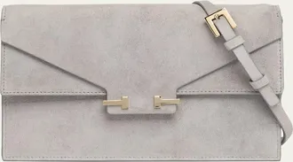 Tom Ford Mini Suede T-Clasp Shoulder Bag