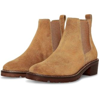 Steve Madden Womens Steve Madden Dorothea DOTH01S1 Boots Chestnut Suede Chelsea HTAT402