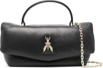 Patrizia Pepe Fly Bamby shoulder bag - women - Lamb Skin/Polyester/Calf Leather - One Size - Black