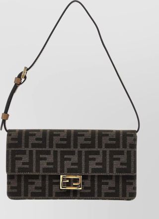 Fendi chain strap wallet gold hardware