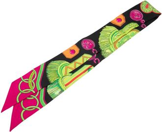 Herm&egrave;s Pre-owned Hermes Epaulettes de Gala Silk Twilly Scarf Ladies O1M87JS0CM4PO7I2