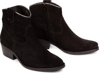 Penelope Chilvers Cassidy Suede Cowboy Boot in Black at Nordstrom, Size 7Us
