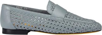 Doucal's Geperforeerde leren instapper - Dames - Loafers - Blauw - 37 EU - Leer - Schoenen