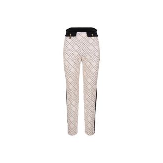 Elisabetta Franchi Slim-fit Trousers, female, Beige, Size: L Slim-fit Trousers