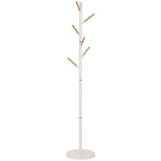 Wanderlust Deco Perchero de metal y madera blanco 175h cm