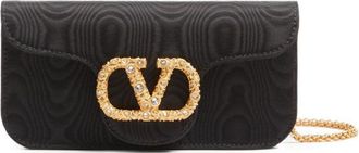 Valentino Garavani Locò Moiré Fabric Clutch