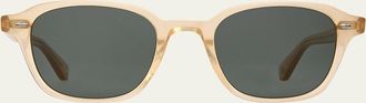 Garrett Leight Lachman Acetate Square Sunglasses