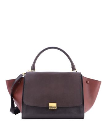 Celine Trapeze Bag Leather Medium satchel - Black